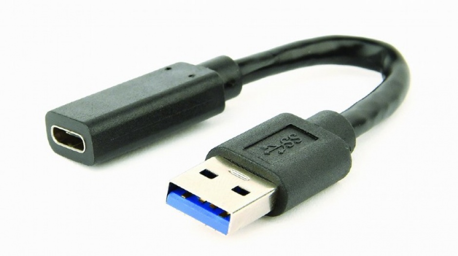 Imagine Adaptor USB-C 3.0 la USB-A M-T 10cm, Gembird A-USB3-AMCF-01